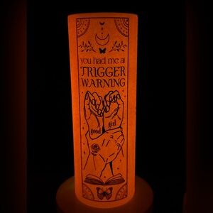 📚 The Smutty Book Club | Red Glow-in-the-Dark 20oz Stainless Steel Tumbler